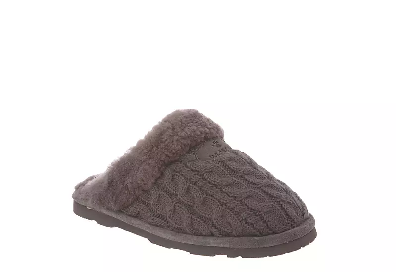 Bearpaw Womens Effie Slipper - Dark Grey 1 Bearpaw Womens Effie Slipper - Dark Grey