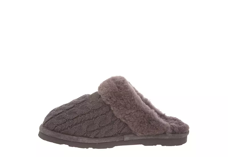 Bearpaw Womens Effie Slipper - Dark Grey 3 Bearpaw Womens Effie Slipper - Dark Grey - Image 3