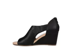 Journee Collection Womens Aretha Wedge Sandal - Black -Deals All Walk Styles Store US 01 102152 03
