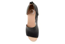Journee Collection Womens Aretha Wedge Sandal - Black -Deals All Walk Styles Store US 01 102152 05