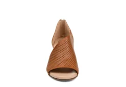Journee Collection Womens Aretha Wedge Sandal - Cognac -Deals All Walk Styles Store US 01 102153 02