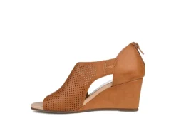 Journee Collection Womens Aretha Wedge Sandal - Cognac -Deals All Walk Styles Store US 01 102153 03