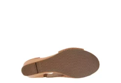 Journee Collection Womens Aretha Wedge Sandal - Cognac -Deals All Walk Styles Store US 01 102153 06