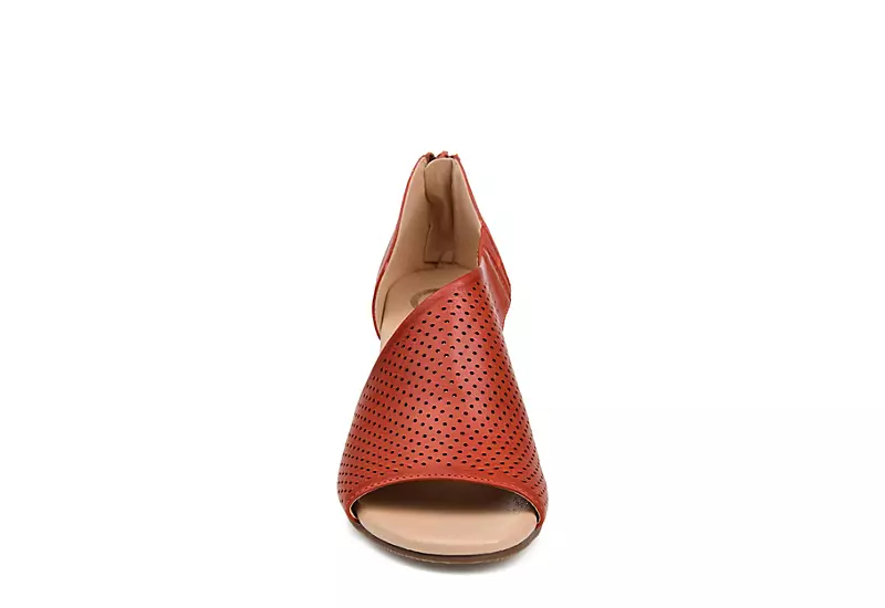 Journee Collection Womens Aretha Wedge Sandal - Rust 3 Journee Collection Womens Aretha Wedge Sandal - Rust - Image 3