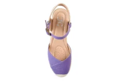 Journee Collection Womens Ashlyn Wedge Sandal - Purple -Deals All Walk Styles Store US 01 102163 05