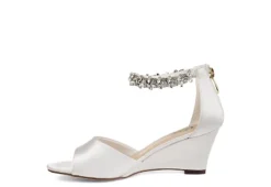 Journee Collection Womens Connor Wedge Sandal - White 10 Journee Collection Womens Connor Wedge Sandal - White -Deals All Walk Styles Store US 01 102219 03