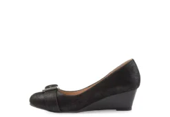 Journee Collection Womens Graysn Wedge Pump - Black 10 Journee Collection Womens Graysn Wedge Pump - Black -Deals All Walk Styles Store US 01 102241 03