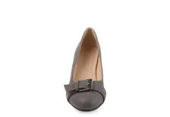 Journee Collection Womens Graysn Pump - Grey -Deals All Walk Styles Store US 01 102245 02