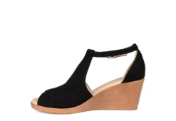 Journee Collection Womens Kedzie Wedge Sandal - Black -Deals All Walk Styles Store US 01 102265 03
