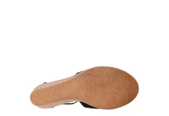 Journee Collection Womens Kedzie Wedge Sandal - Black -Deals All Walk Styles Store US 01 102265 06