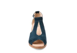 Journee Collection Womens Kedzie Wedge Sandal - Blue -Deals All Walk Styles Store US 01 102266 02