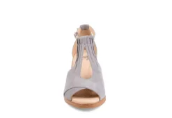 Journee Collection Womens Kedzie Wedge Sandal - Grey -Deals All Walk Styles Store US 01 102267 02