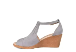 Journee Collection Womens Kedzie Wedge Sandal - Grey -Deals All Walk Styles Store US 01 102267 03