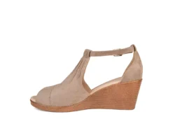Journee Collection Womens Kedzie Wedge Sandal - Taupe -Deals All Walk Styles Store US 01 102269 03