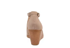 Journee Collection Womens Kedzie Wedge Sandal - Taupe -Deals All Walk Styles Store US 01 102269 04