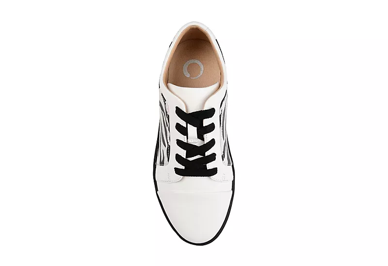 Journee Collection Womens Taschi Sneaker - Zebra 6 Journee Collection Womens Taschi Sneaker - Zebra - Image 6