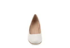 Journee Collection Womens Saar Pump - White -Deals All Walk Styles Store US 01 103360 02