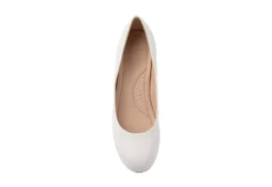 Journee Collection Womens Saar Pump - White -Deals All Walk Styles Store US 01 103360 05