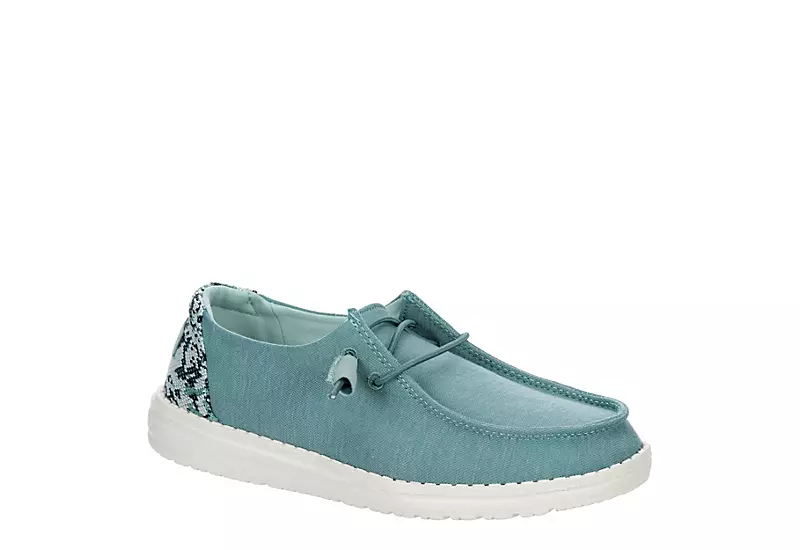 Heydude Womens Wendy Slip On Sneaker - Turquoise 1 Heydude Womens Wendy Slip On Sneaker - Turquoise