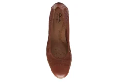 Clarks Womens Jeanette Ease Flat - Tan -Deals All Walk Styles Store US 01 105282 05