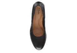 Clarks Womens Jeanette Ease Flat - Black -Deals All Walk Styles Store US 01 105283 05