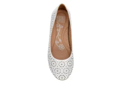 Mootsies Tootsies Womens Belva Flat - White -Deals All Walk Styles Store US 01 105350 05
