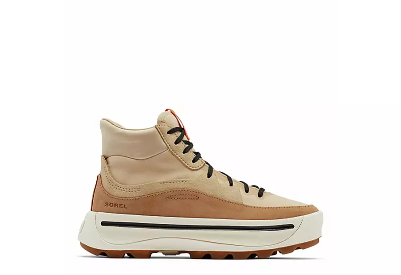 Sorel Womens Ona 503 Mid High Top Sneaker - Tan 2 Sorel Womens Ona 503 Mid High Top Sneaker - Tan - Image 2