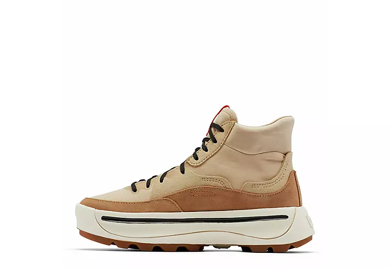 Sorel Womens Ona 503 Mid High Top Sneaker - Tan 3 Sorel Womens Ona 503 Mid High Top Sneaker - Tan - Image 3
