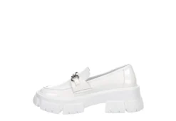 Steve Madden Womens Trifecta Loafer - White -Deals All Walk Styles Store US 01 105877 03