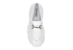 Steve Madden Womens Trifecta Loafer - White -Deals All Walk Styles Store US 01 105877 05