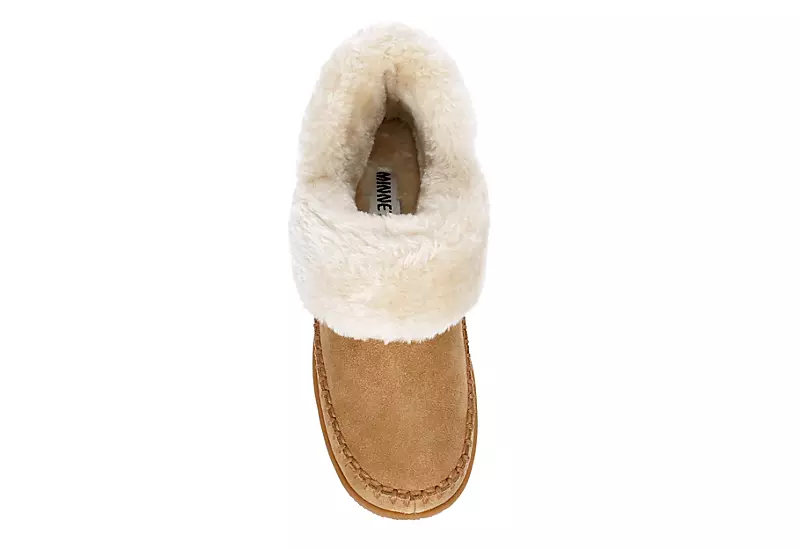 Minnetonka Womens Jule Bootie Slipper - Tan 6 Minnetonka Womens Jule Bootie Slipper - Tan - Image 6