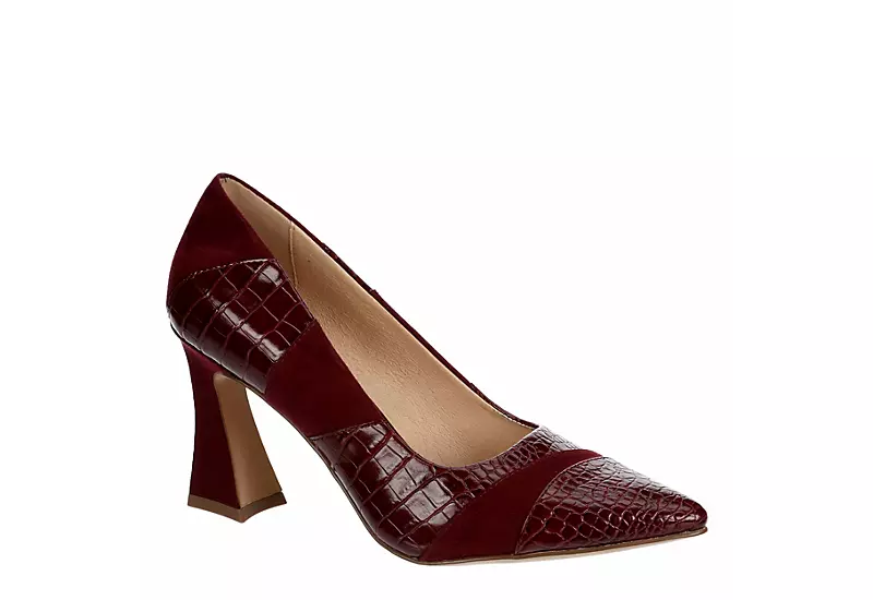 Michael By Michael Shannon Womens Jaime Pump - Burgundy 1 Michael By Michael Shannon Womens Jaime Pump - Burgundy