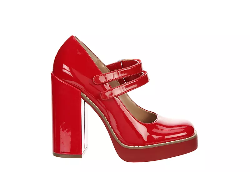 Steve Madden Womens Twice Pump - Red 2 Steve Madden Womens Twice Pump - Red - Image 2