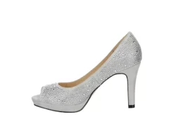 Adrienne Vittadini Womens Gervin Pump - Silver -Deals All Walk Styles Store US 01 106399 03