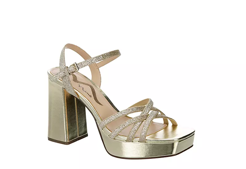N By Nina Womens Sabrina Platform Sandal - Champagne 1 N By Nina Womens Sabrina Platform Sandal - Champagne