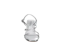 Michael By Michael Shannon Womens Tristan Sandal - Silver -Deals All Walk Styles Store US 01 107017 02