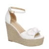 Michael By Michael Shannon Womens Baye Wedge Sandal - White
