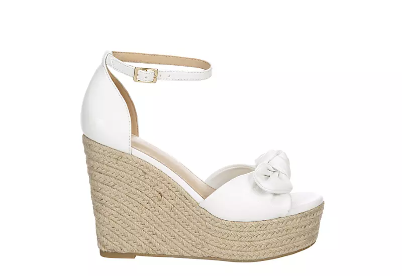 Michael By Michael Shannon Womens Baye Wedge Sandal - White 2 Michael By Michael Shannon Womens Baye Wedge Sandal - White - Image 2