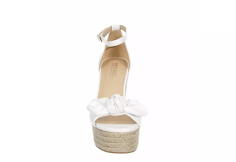 Michael By Michael Shannon Womens Baye Wedge Sandal - White 3 Michael By Michael Shannon Womens Baye Wedge Sandal - White - Image 3