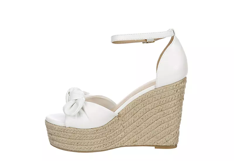 Michael By Michael Shannon Womens Baye Wedge Sandal - White 4 Michael By Michael Shannon Womens Baye Wedge Sandal - White - Image 4