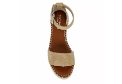 Michael By Michael Shannon Womens Bridgette Wedge Sandal - Tan -Deals All Walk Styles Store US 01 107382 05