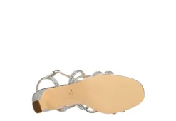 N By Nina Womens Bloom Sandal - Silver -Deals All Walk Styles Store US 01 107405 06