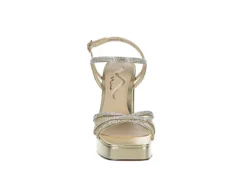 N By Nina Womens Sevyn Platform Sandal - Gold -Deals All Walk Styles Store US 01 107409 02