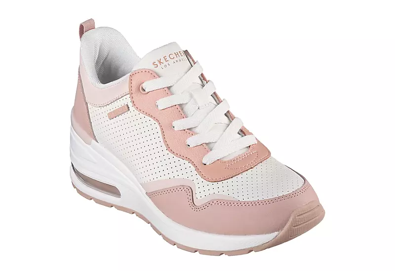 Skechers Womens Million Air Hotter Air Sneaker - Peach 1 Skechers Womens Million Air Hotter Air Sneaker - Peach