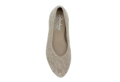 Skechers Womens Cleo 2.0 Knitty Witty Flat - Taupe -Deals All Walk Styles Store US 01 107722 05