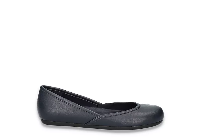 Easy Street Womens Tamar Flat - Navy 2 Easy Street Womens Tamar Flat - Navy - Image 2