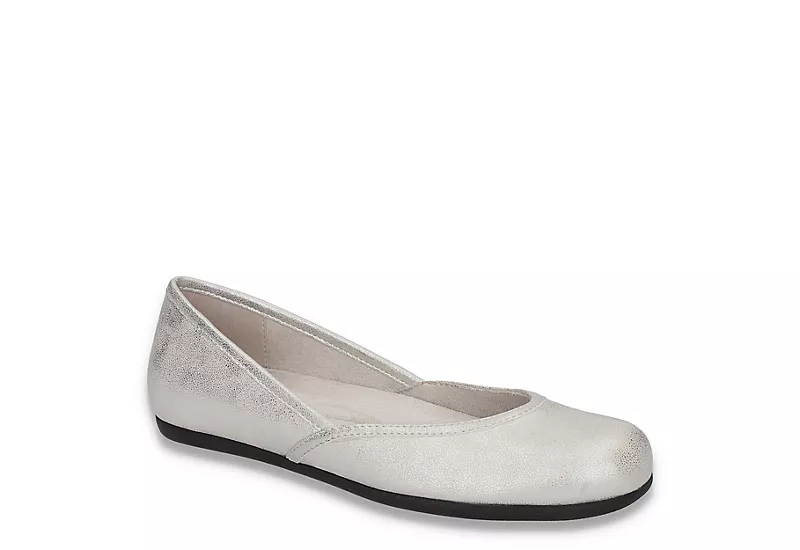 Easy Street Womens Tamar Flat - Silver 1 Easy Street Womens Tamar Flat - Silver