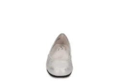 Easy Street Womens Tamar Flat - Silver 9 Easy Street Womens Tamar Flat - Silver -Deals All Walk Styles Store US 01 108017 02