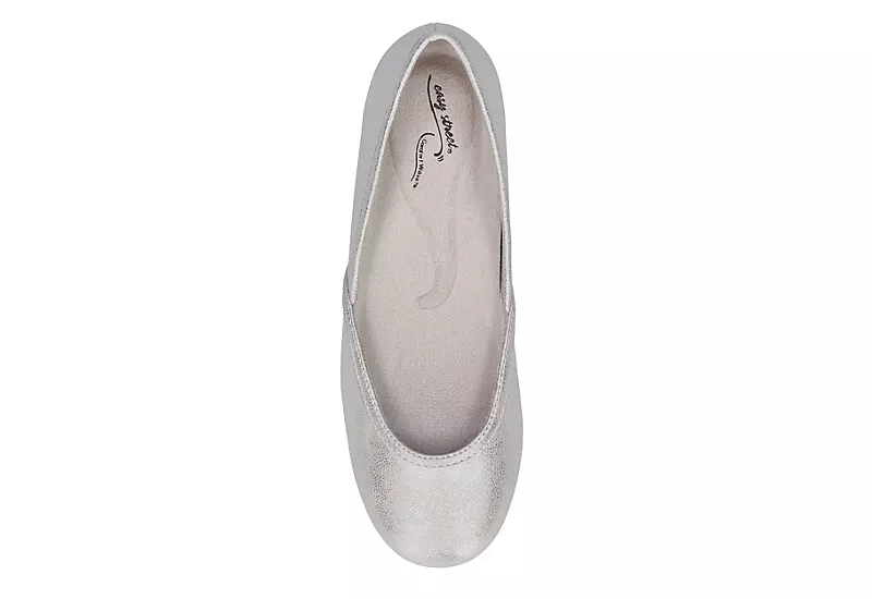 Easy Street Womens Tamar Flat - Silver 6 Easy Street Womens Tamar Flat - Silver - Image 6