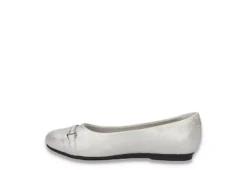 Easy Street Womens Asher Flat - Silver -Deals All Walk Styles Store US 01 108021 03